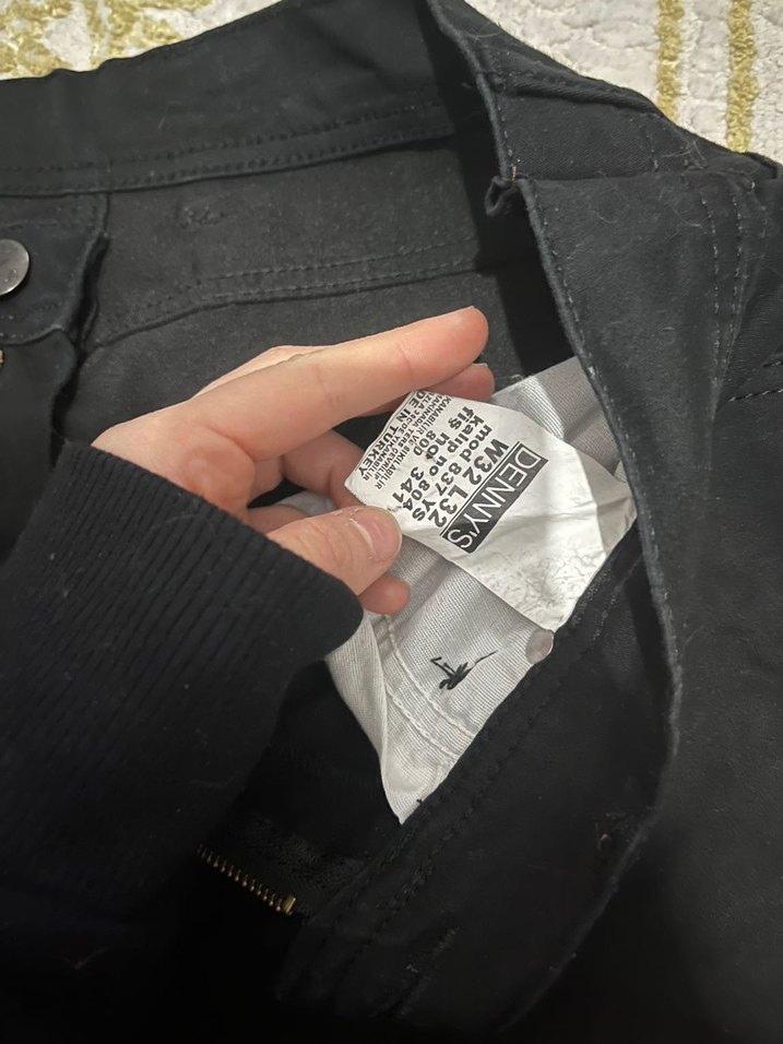 Siyah Düz Kesim Pantolon — görsel 4/5