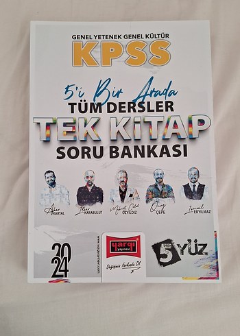 KPSS Tüm Dersler Tek Kitap Soru Bankası 2024 Yargı Yayınları