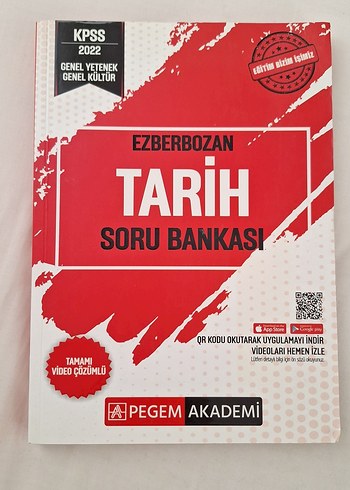 KPSS Tarih Soru Bankası 2022 - Pegem Akademi