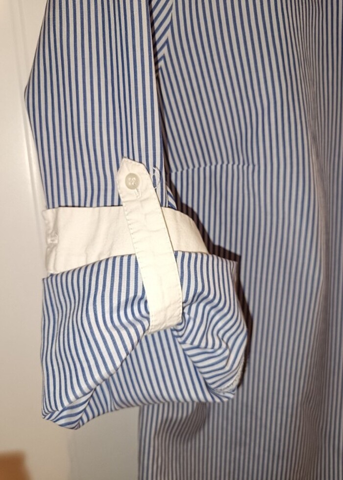 Katlama kollu gömlek - Görsel 2