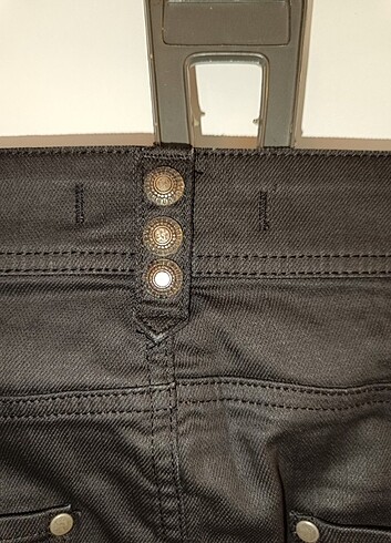 Deri görünümlü parlak etek - Görsel 7