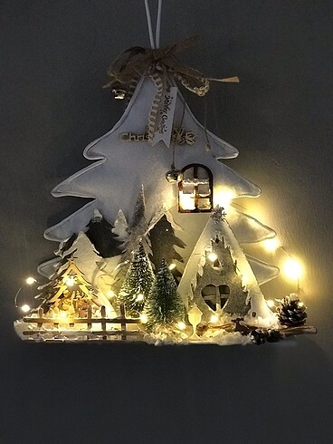 Yeniyıl yılbaşı noel kapı duvar süsü