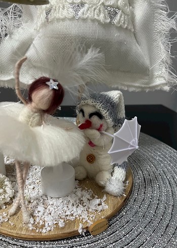 Beyaz Dekoratif  balerin bebek - Görsel 2