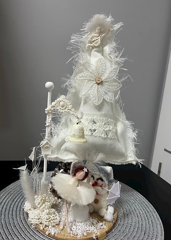 Beyaz Dekoratif  balerin bebek - Görsel 3