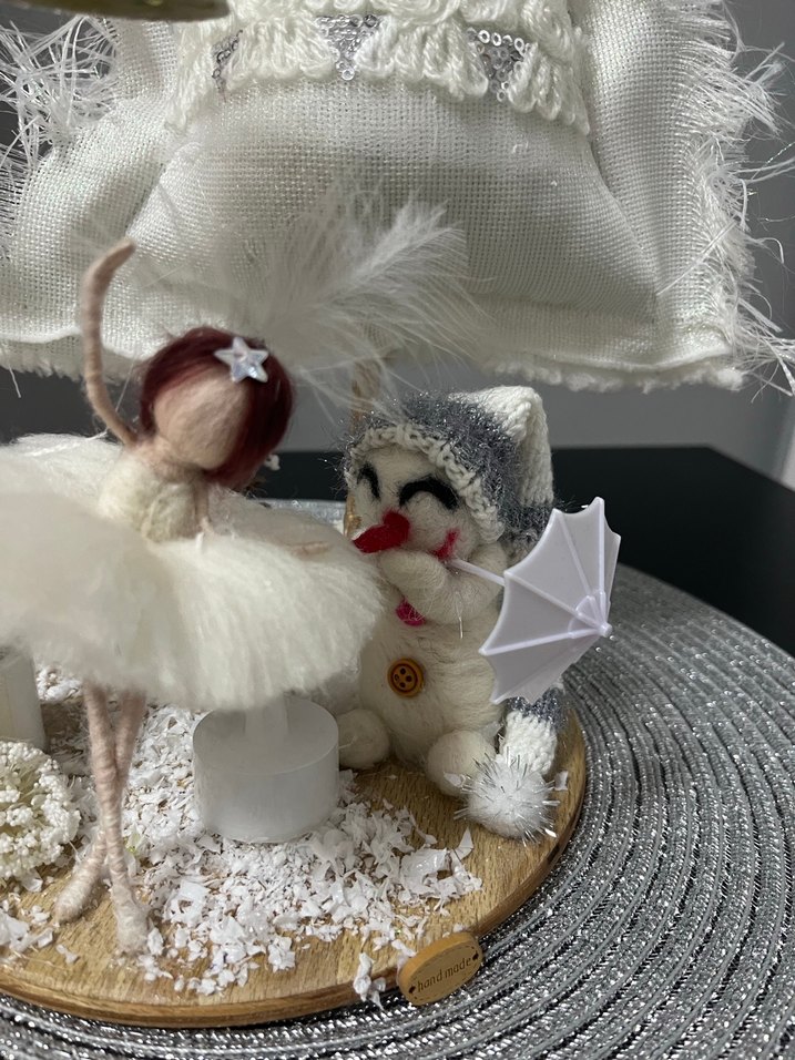 Beyaz Dekoratif  balerin bebek - Görsel 2