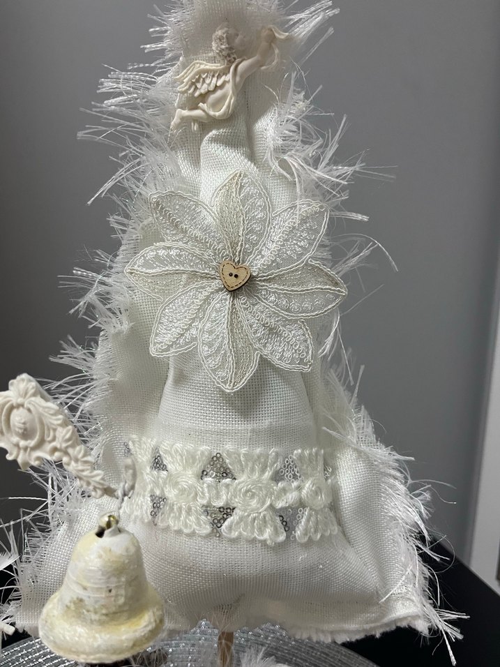 Beyaz Dekoratif  balerin bebek - Görsel 4