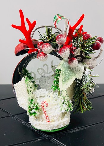Renkli Yılbaşı Temalı Dekoratif saat hediye yeniyıl noel