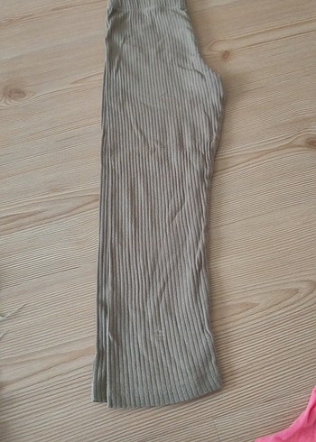 Kız Çocuk Piliseli Gri Tayt - Görsel 3