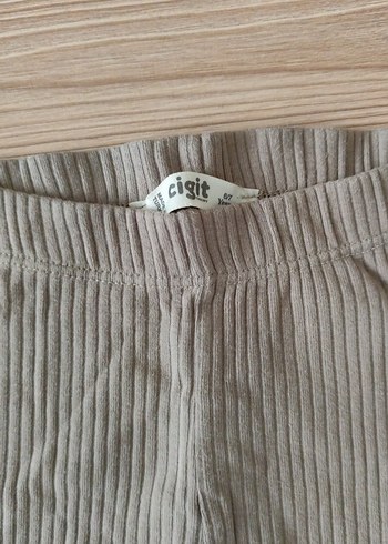 Kız Çocuk Piliseli Gri Tayt - Görsel 2