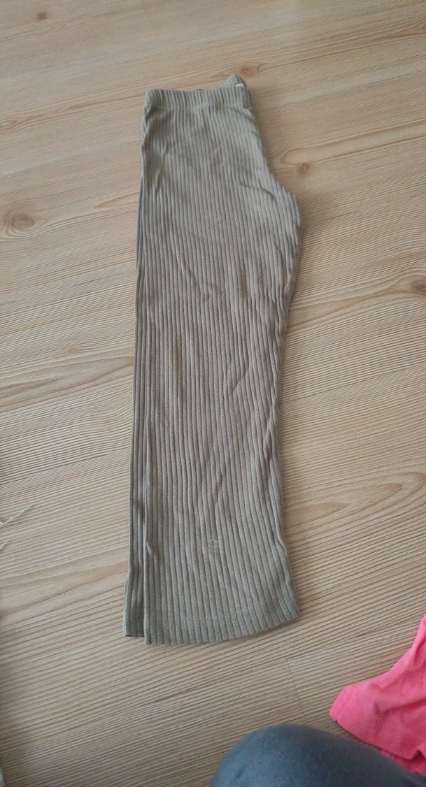 Kız Çocuk Piliseli Gri Tayt - Görsel 3