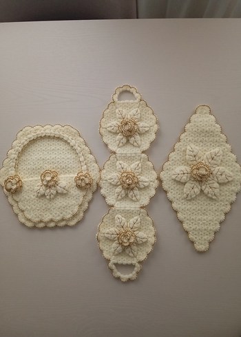 El Örgüsü Krem Rengi lif - Görsel 2