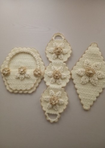 El Örgüsü Krem Rengi lif - Görsel 3