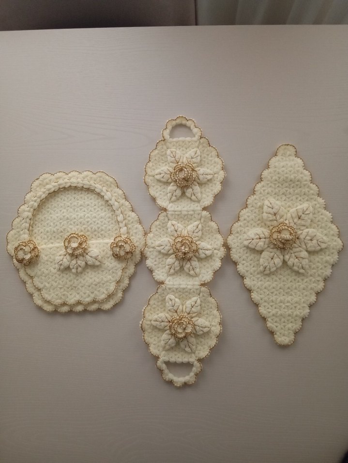 El Örgüsü Krem Rengi lif - Görsel 2