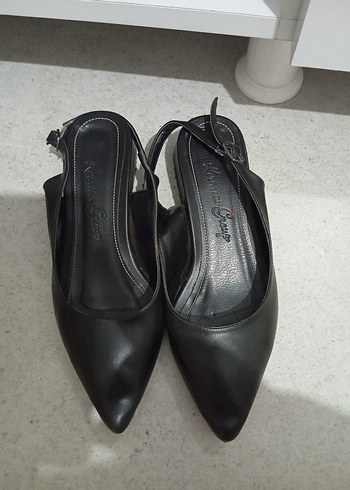 Siyah Tokalı Stiletto Topuklu Kadın Ayakkabı - Görsel 2