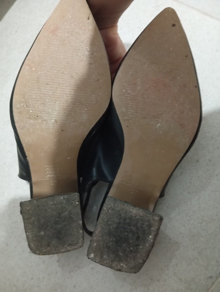 Siyah Tokalı Stiletto Topuklu Kadın Ayakkabı - Görsel 3