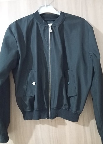 Düğmeli Siyah Kadın Ceket - Görsel 2