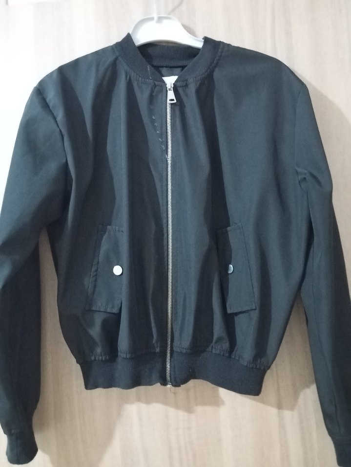 Düğmeli Siyah Kadın Ceket - Görsel 2