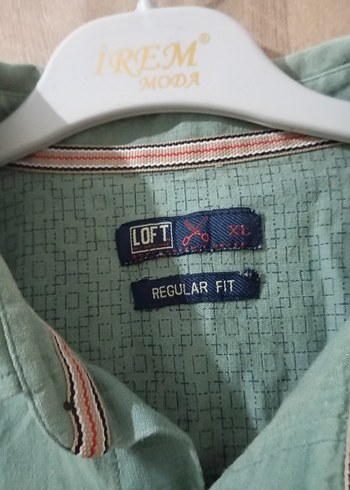 Erkek Yeşil Keten Gömlek Uzun Kollu - Görsel 2