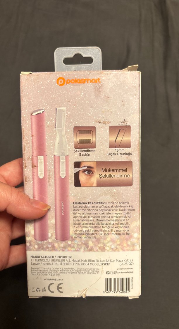 Pastel Pembe Elektronik Kaş Düzeltici - Görsel 5