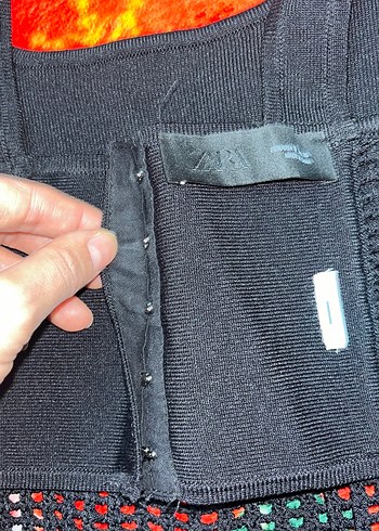 Siyah Örgü Detaylı büstiyer - Görsel 4