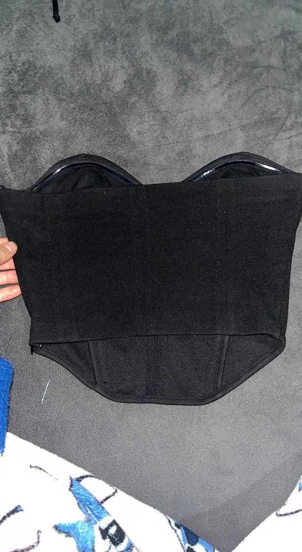 Siyah Straplez Kadın Büstiyer - Görsel 2