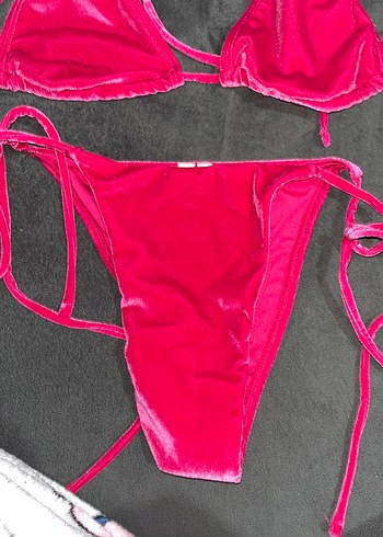 Pembe İpli Kadın Bikini Takımı - Görsel 2