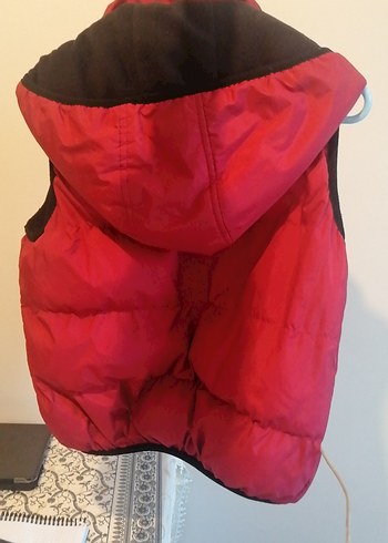 Kırmızı Fermuarlı Erkek Çocuk Yeleği - Görsel 2