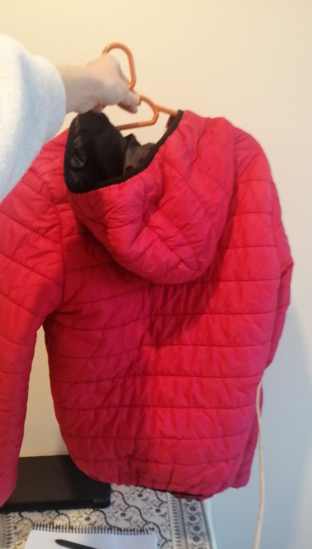 Kırmızı Fermuarlı erkek çocuk Mont - Görsel 2