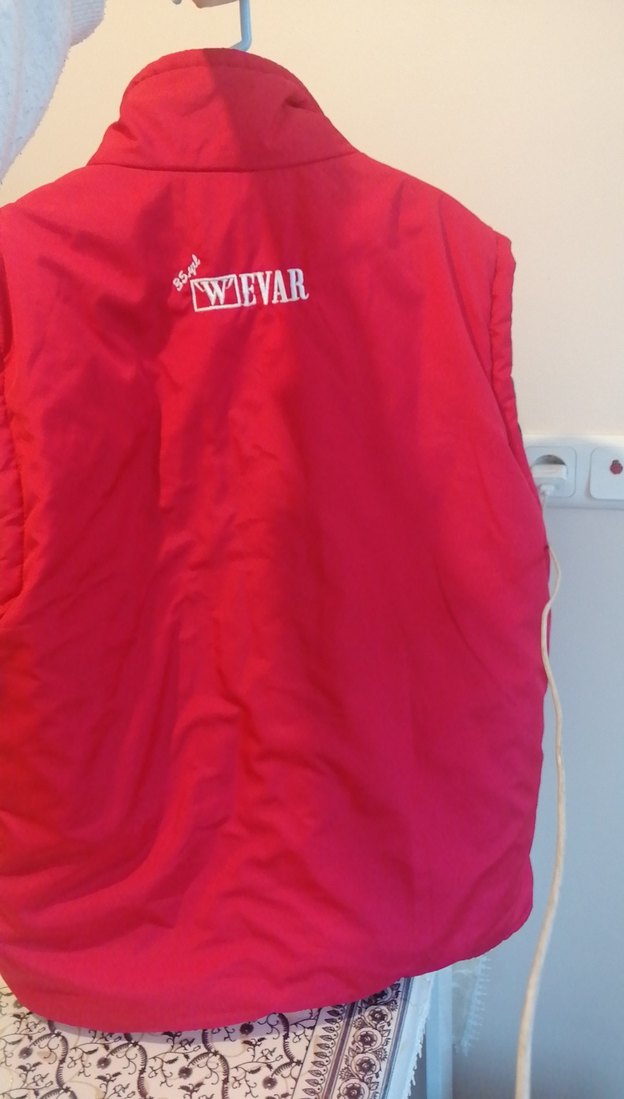 Kırmızı Fermuarlı erkek Yelek - Görsel 2