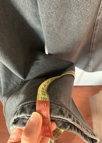 Gri Salaş Kadın Kot Pantolon - Görsel 7