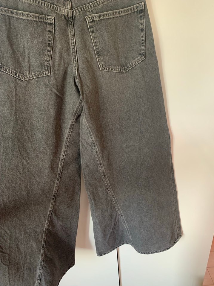 Gri Salaş Kadın Kot Pantolon - Görsel 5