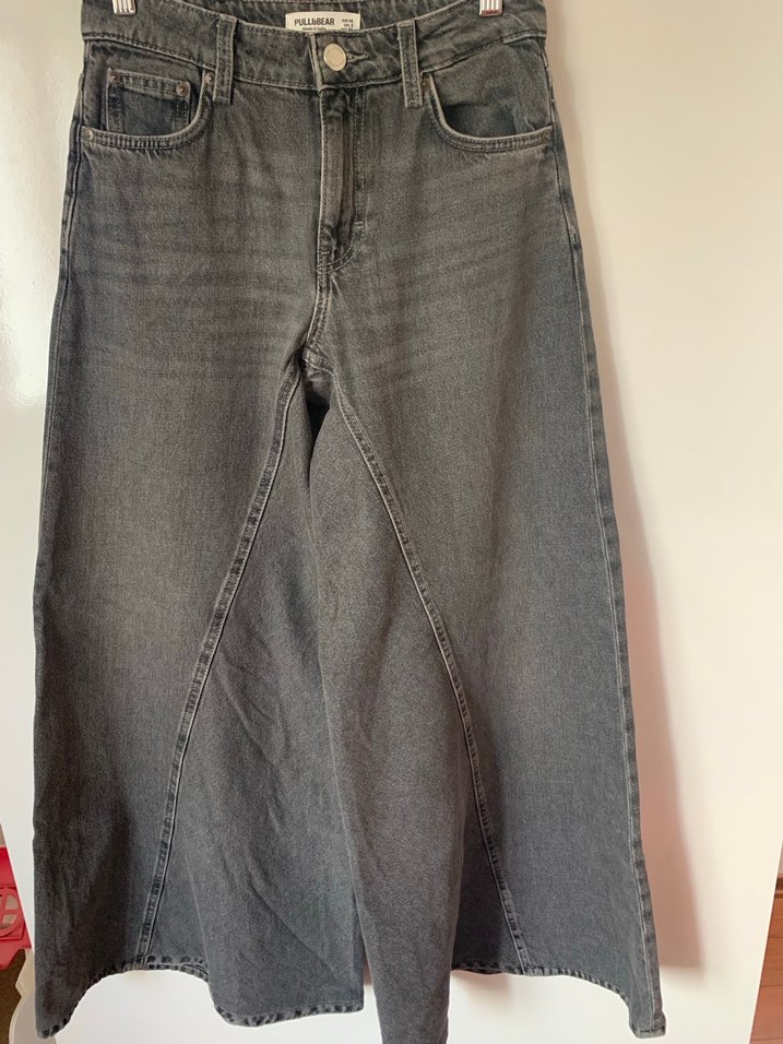 Gri Salaş Kadın Kot Pantolon - Görsel 2