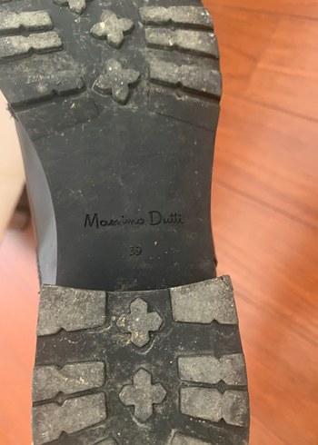 39 Beden siyah Renk Massimo Dutti Hakiki Deri Bot