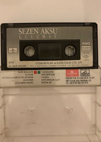 Sezen Aksu - Gülümse Kaset Albümü - Görsel 2