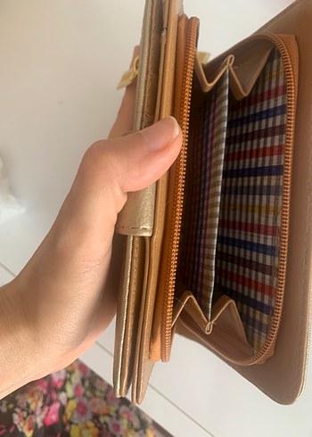 Mango Bej Deri Fermuarlı Kadın Cüzdanı - Görsel 4