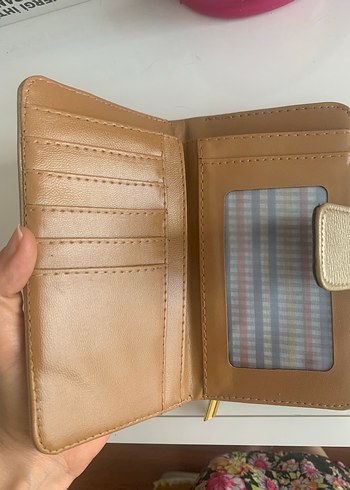 Mango Bej Deri Fermuarlı Kadın Cüzdanı - Görsel 3