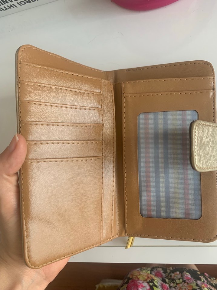 Mango Bej Deri Fermuarlı Kadın Cüzdanı - Görsel 3