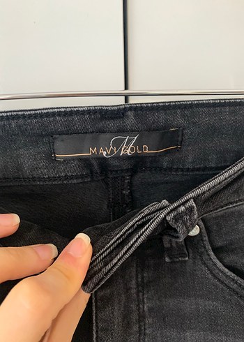 Antrasit Dar Kesim Midi Kot Pantolon - Görsel 2