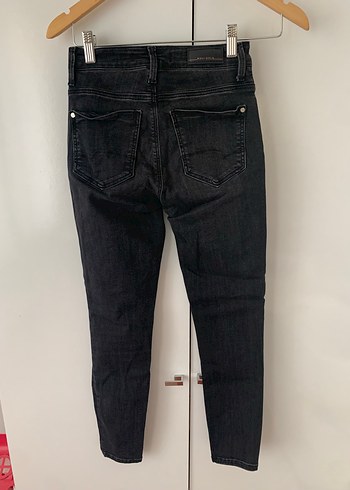 Antrasit Dar Kesim Midi Kot Pantolon - Görsel 4