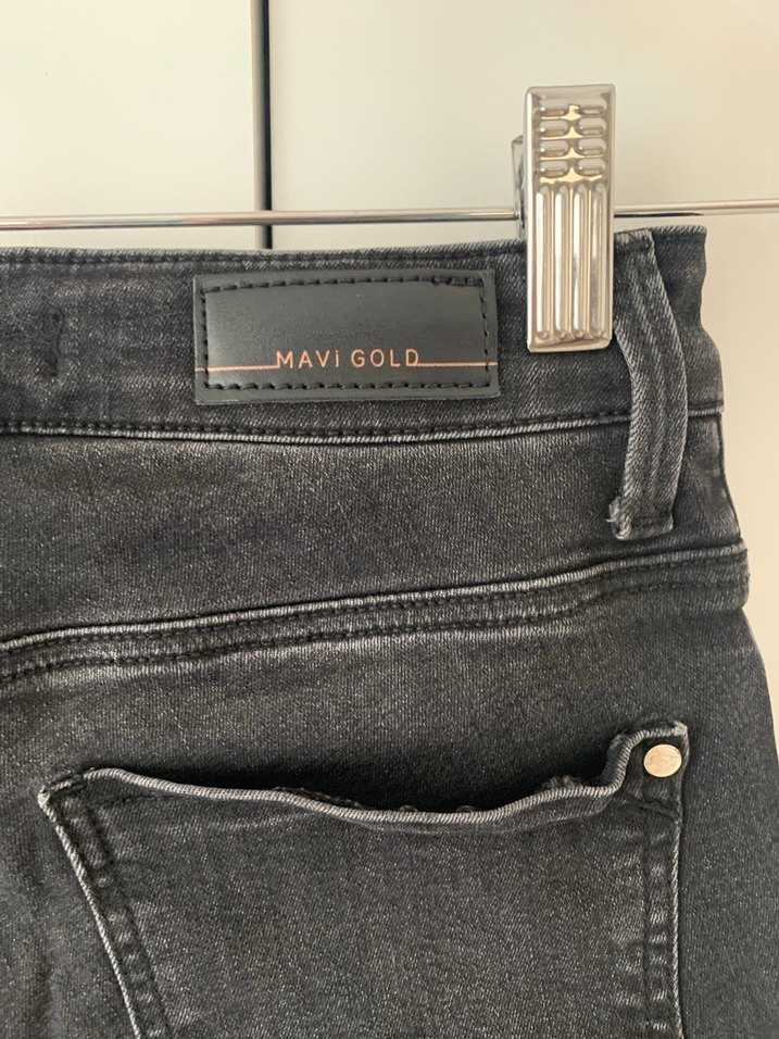 Antrasit Dar Kesim Midi Kot Pantolon - Görsel 5