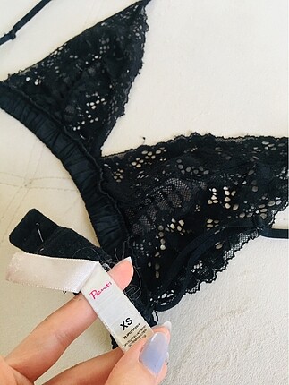 xs Beden siyah Renk Penti bralet