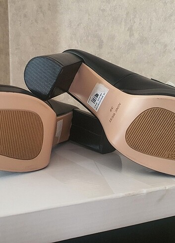 39 Beden siyah Renk Nine West Tante Model Siyah Kadın Topuklu Ayakkabı