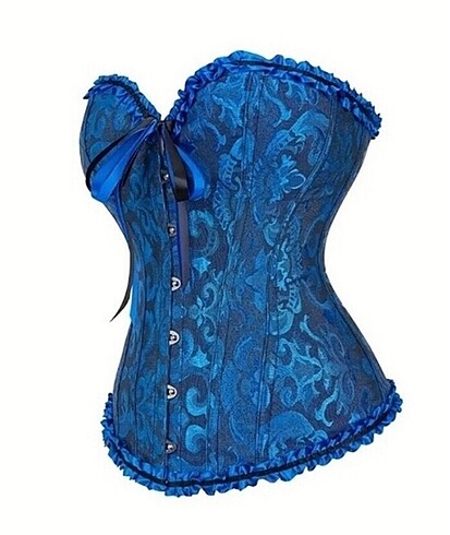 Sheinside MAVİ VİCTORİAN GOTHİC KORSE