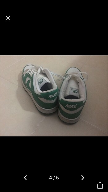 38 Beden yeşil Renk NİKE DUNK LOW PRO