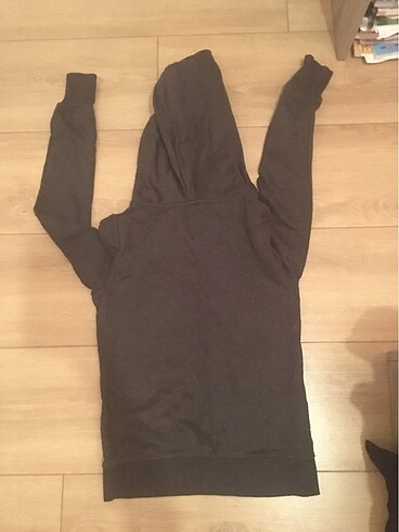 Zara DÜZ SİYAH OVERSİZE SWEATSHİRT