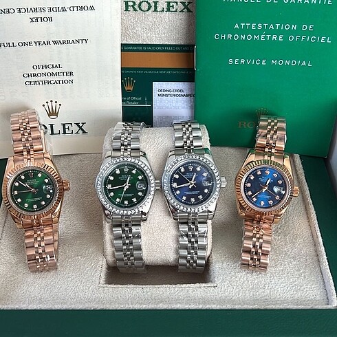Rolex saatler 31 mm özel taşlı taşsız