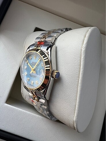 Beden mavi Renk Rolex Datejust 36 mm Otomatik Mekanizma Kadın Saati