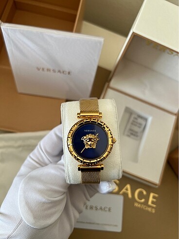Beden VERSACE ORJİNAL KADIN SAATİ GOLD LACİVERT KADRAN