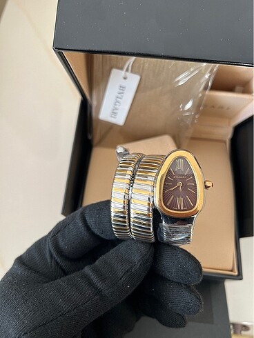Bvlgari SERPENTİ Goldgümüş kahverengi Kadran kadın saati