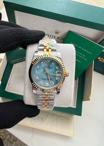 Rolex Rolex Kadın mavi kadran kutulu